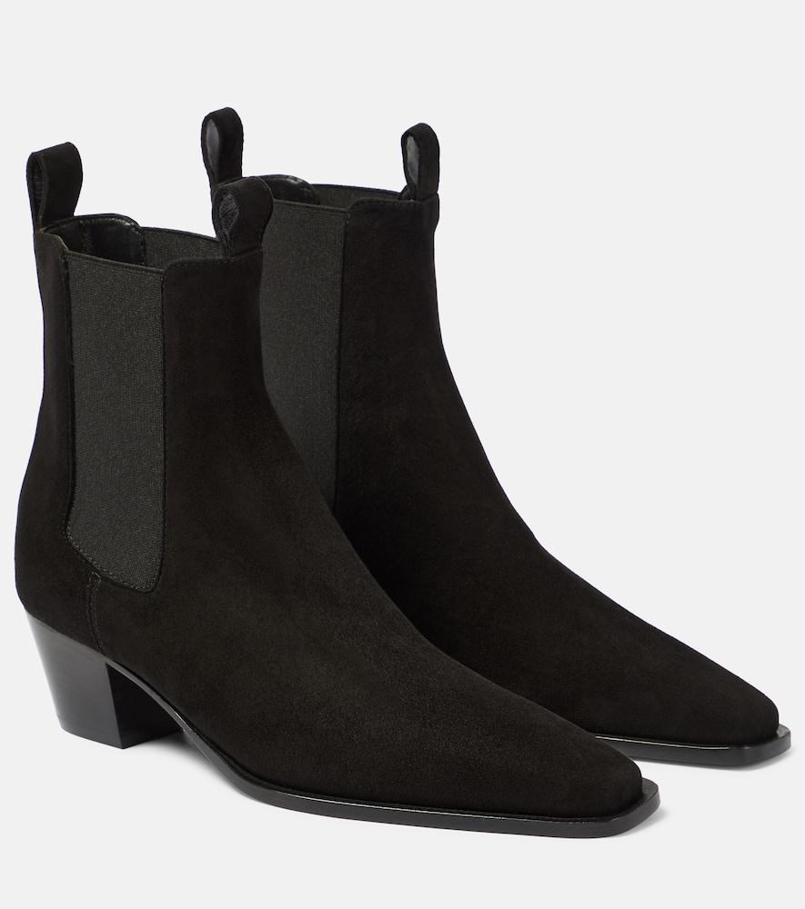 toteme the city suede ankle boots