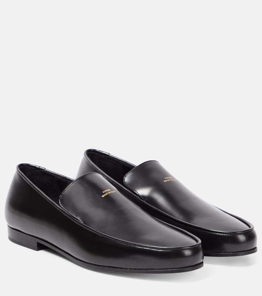 toteme the oval leather loafers