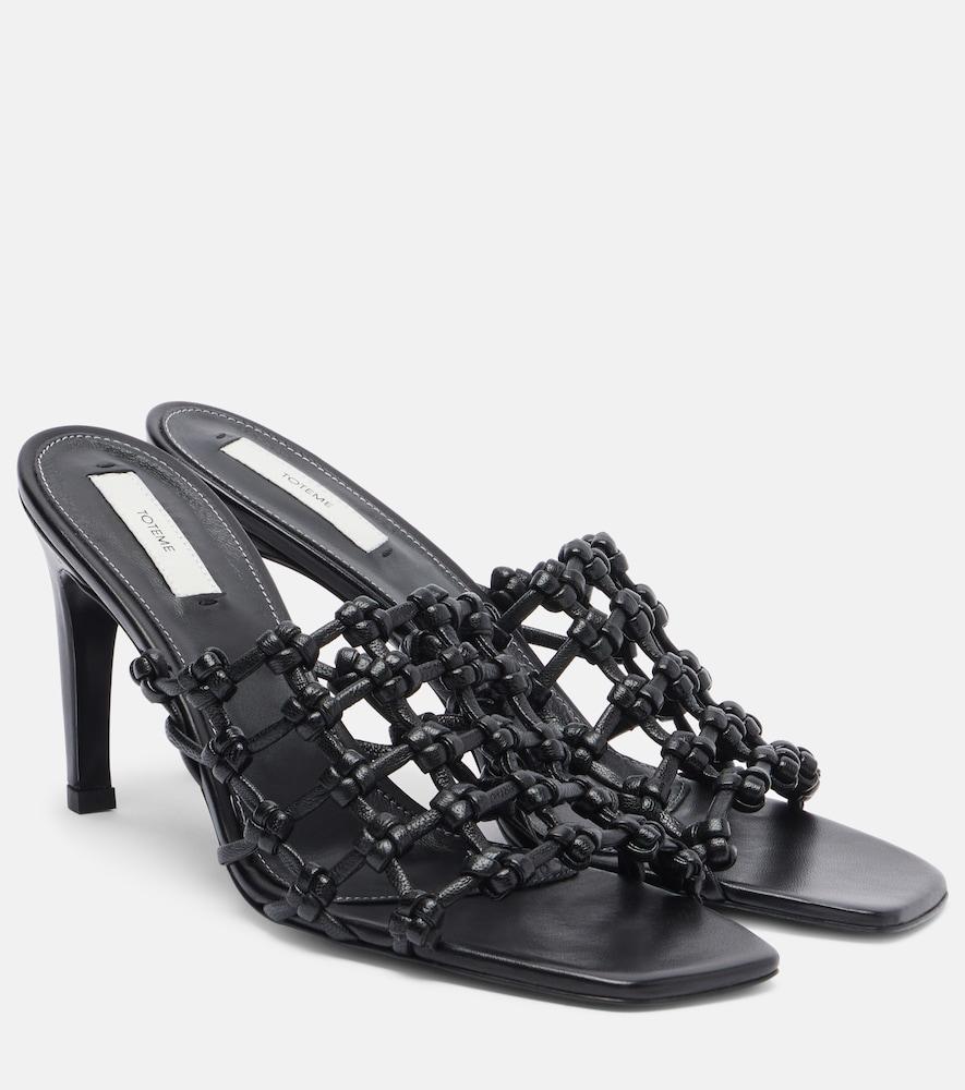 toteme woven leather sandals