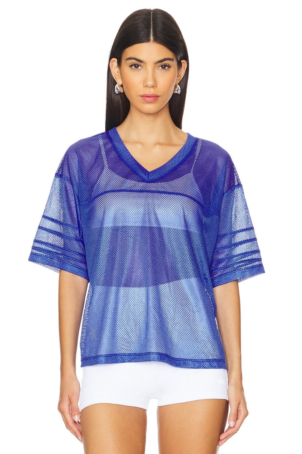 touchdown cropped jersey tee