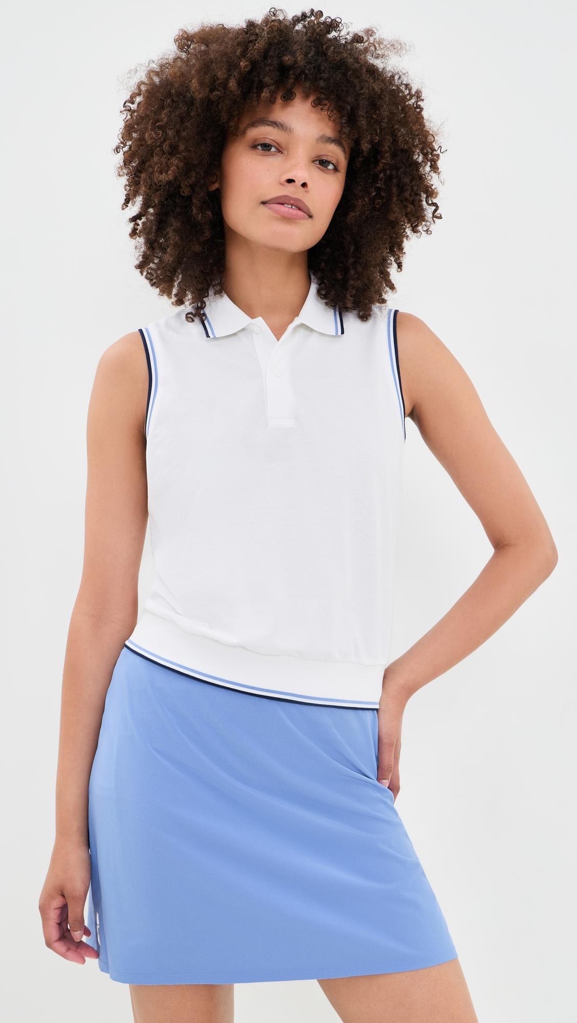 tour pique polo top