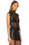 tours sleeveless lace top