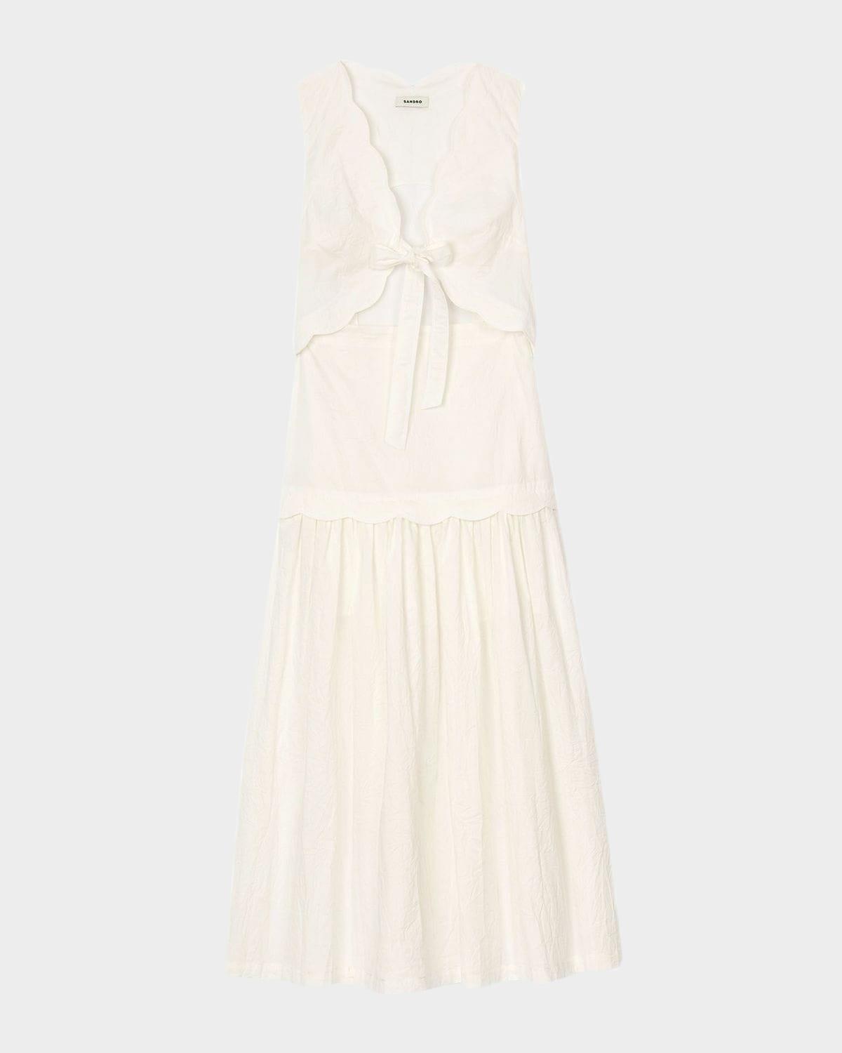 tourterelle crinkled maxi dress