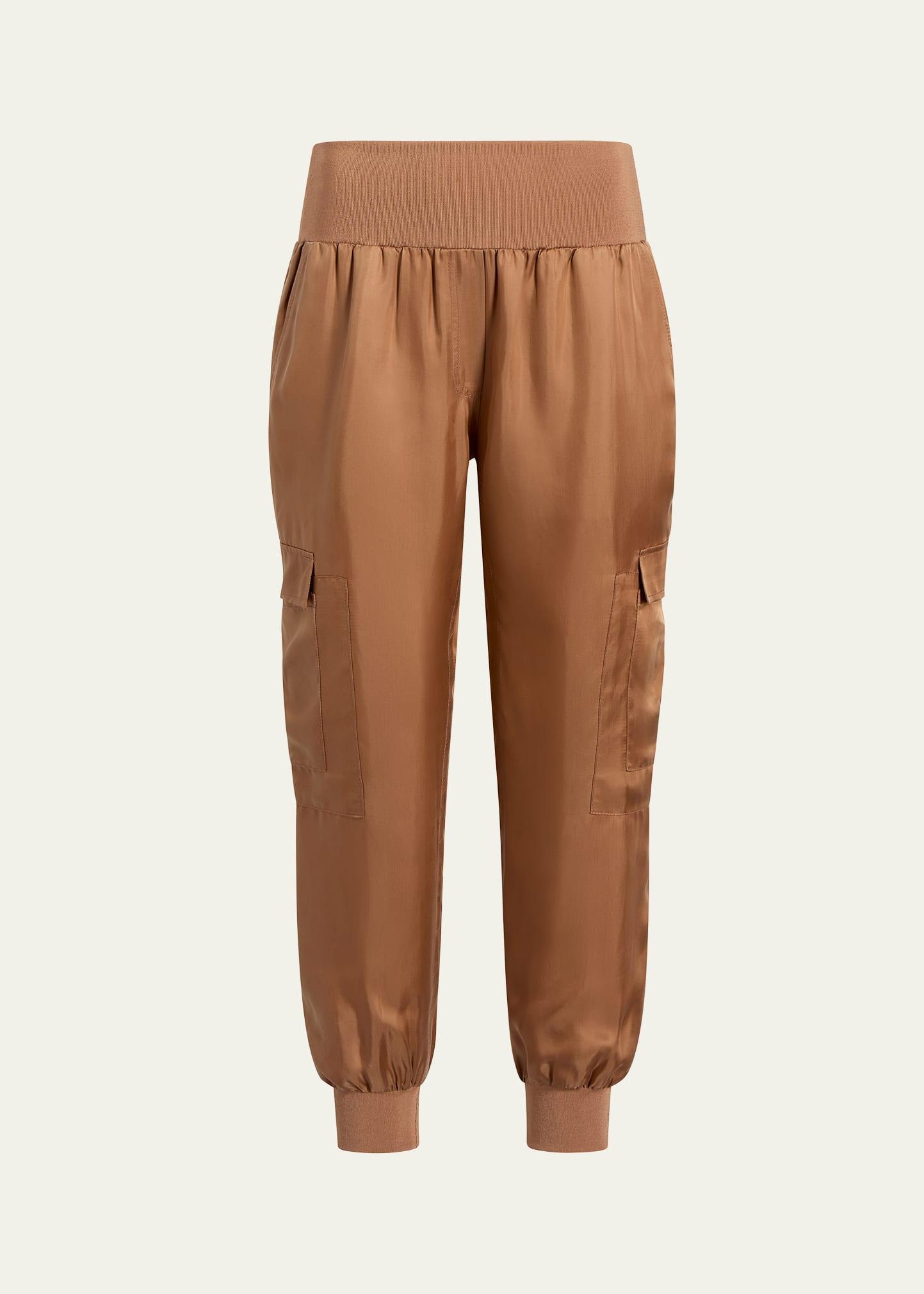 tous les jours giles satin jogger pants