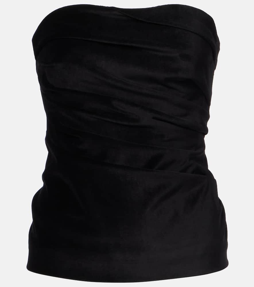 tove izel velvet tube top