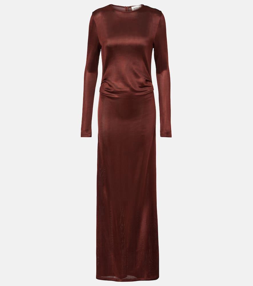 tove luella draped jersey gown