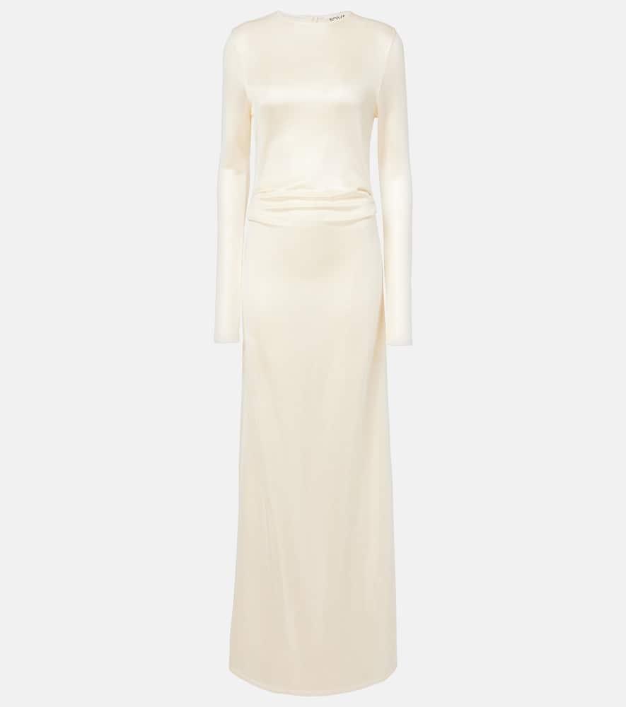 tove luella draped jersey gown