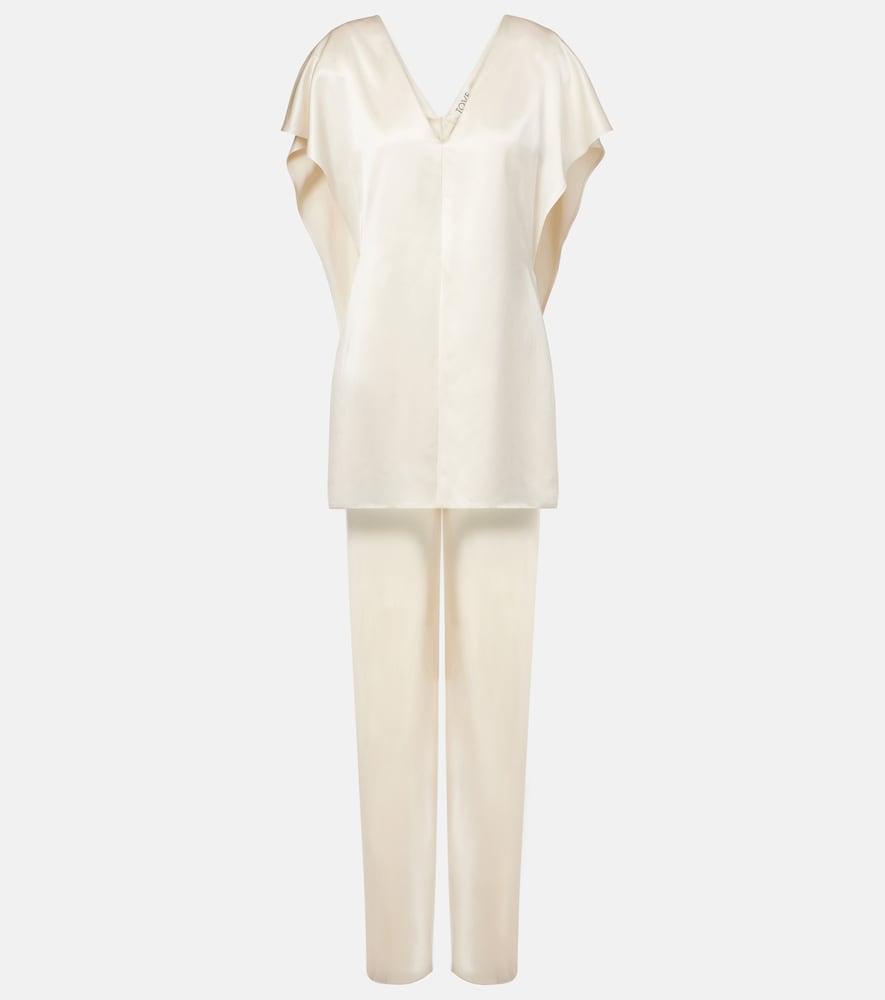 tove sara caped satin top