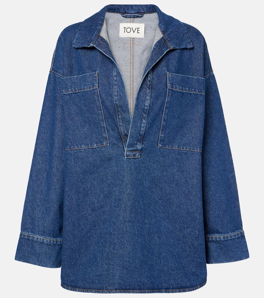 tove sonny denim blouse
