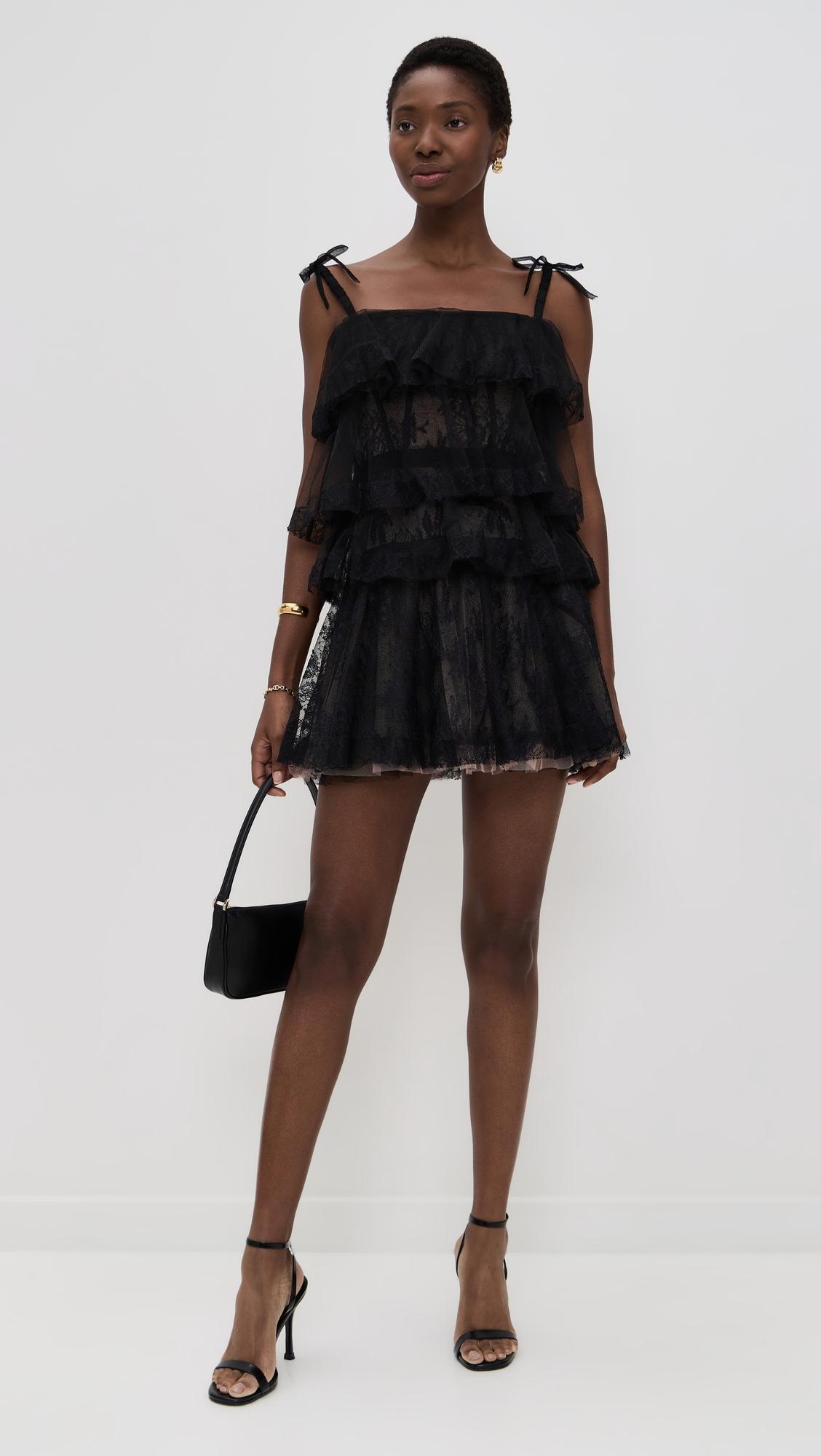 tove tiered lace dress