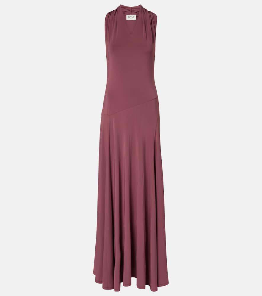 tove vina crêpe maxi dress