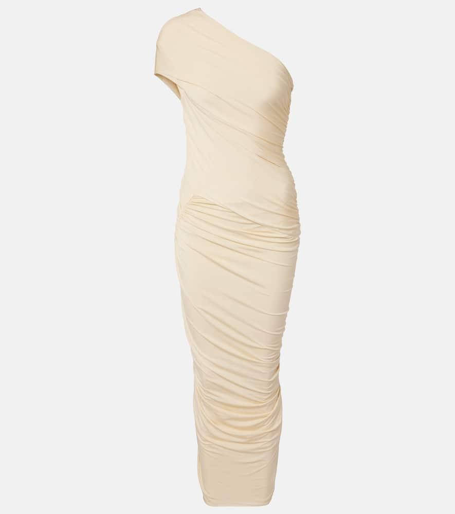 tove vreni draped midi dress