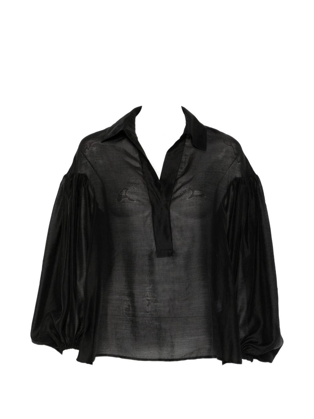trame auree shirts black lyocell - women