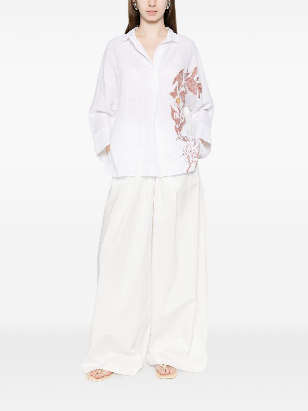 trame auree shirts white linen/flax - women