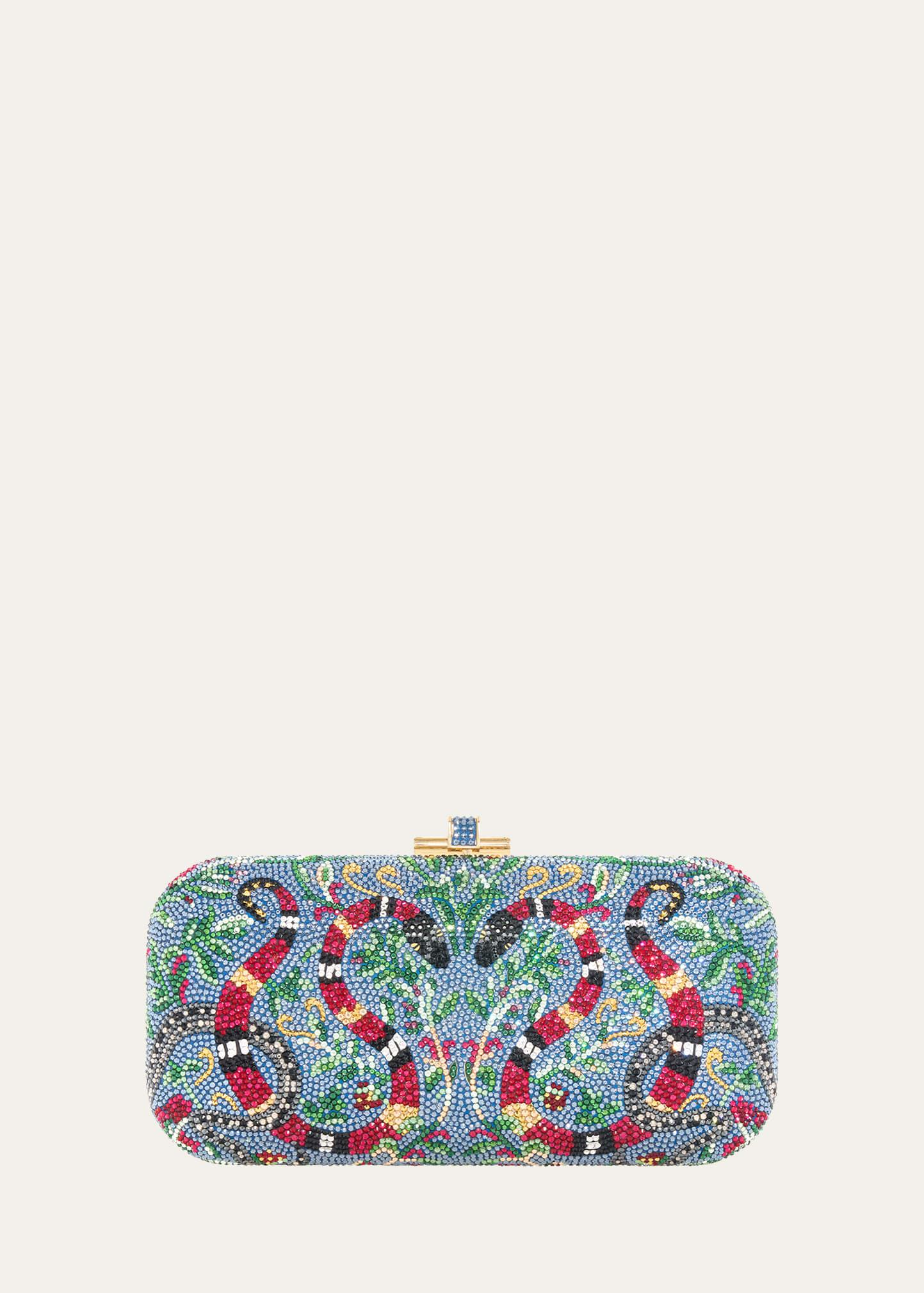 transformation snake crystal long slide minaudiere