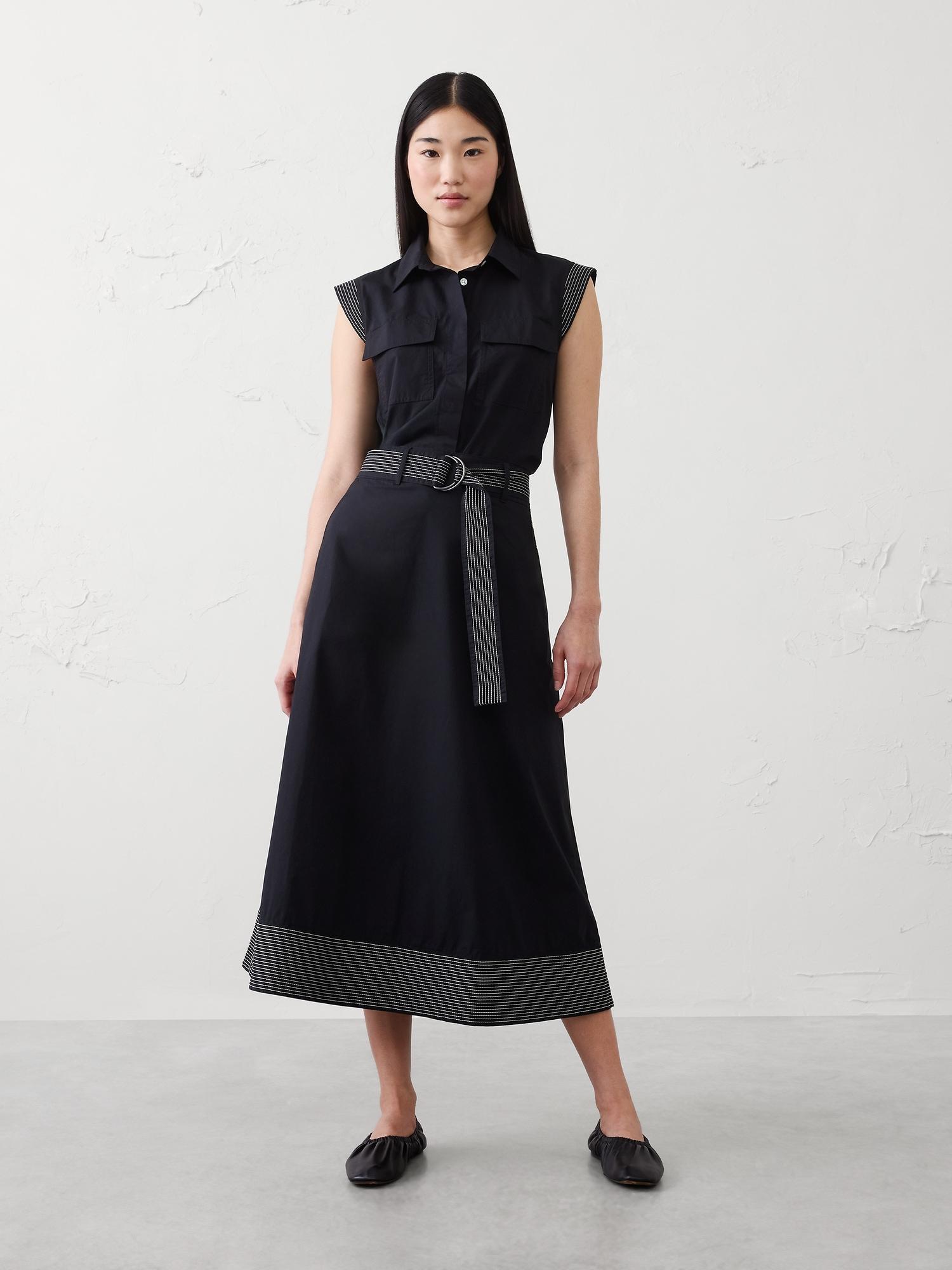 trapunto cap-sleeve shirt