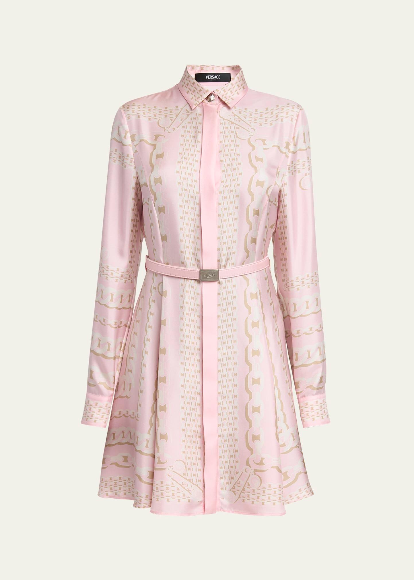 treasure foulard silk twill dress
