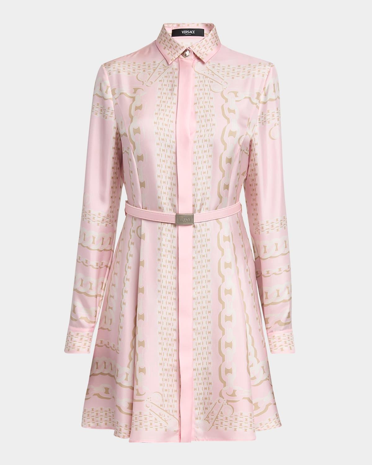 treasure foulard silk twill dress