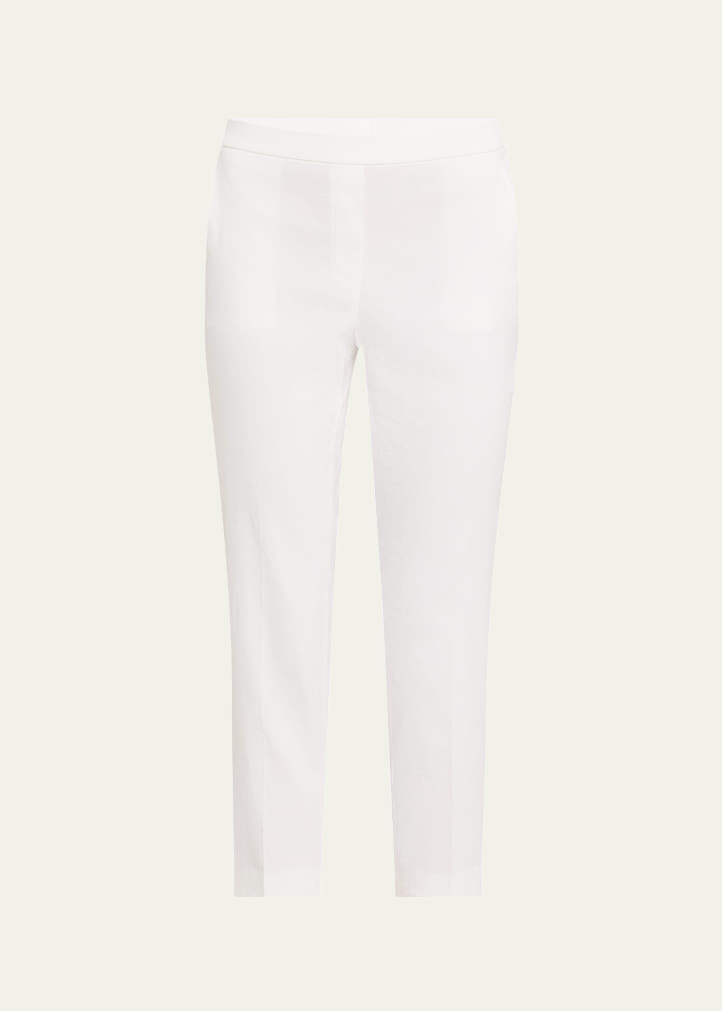 treeca cropped slim pull-on pants