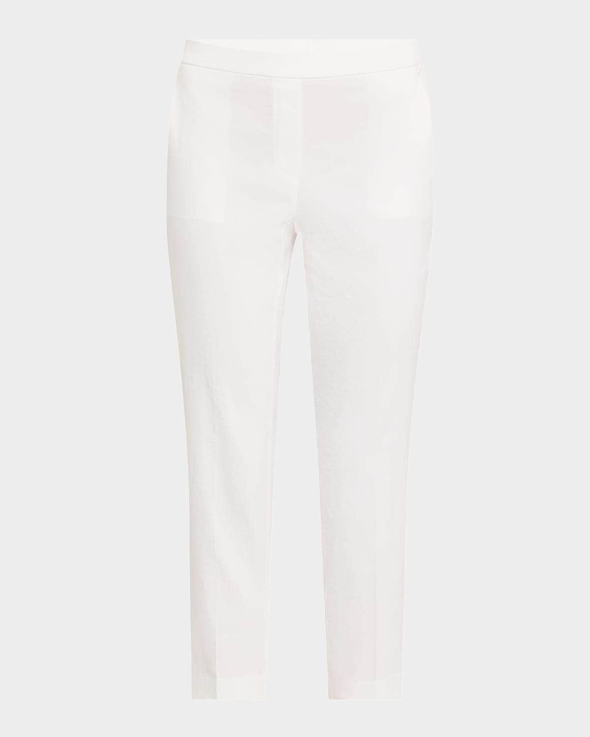 treeca cropped slim pull-on pants