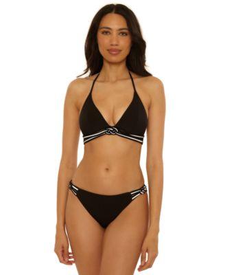 trina turk womens triumph micro braided halter top swim hipster bottom