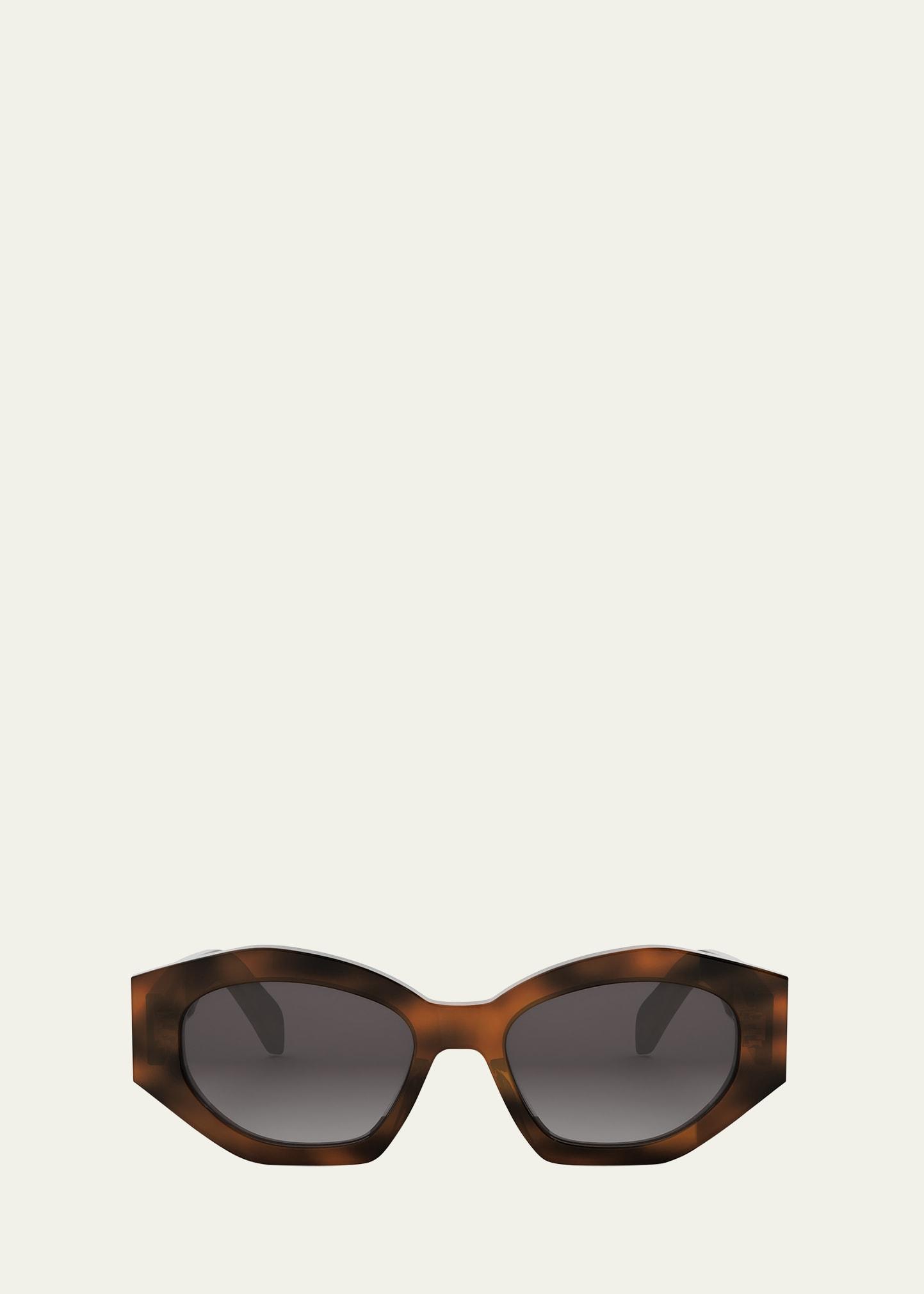 triomphe acetate oval sunglasses