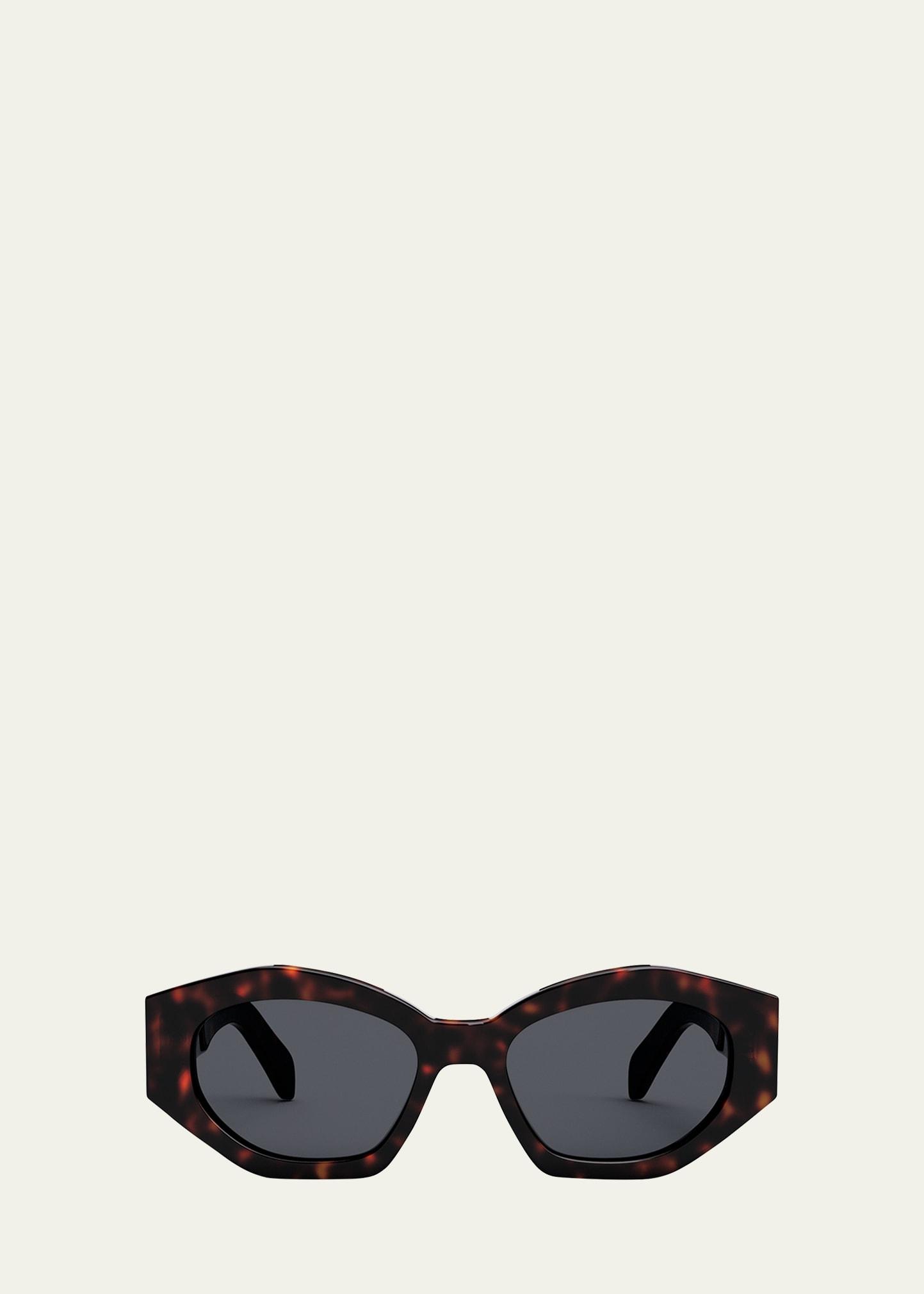 triomphe logo acetate cat-eye sunglasses