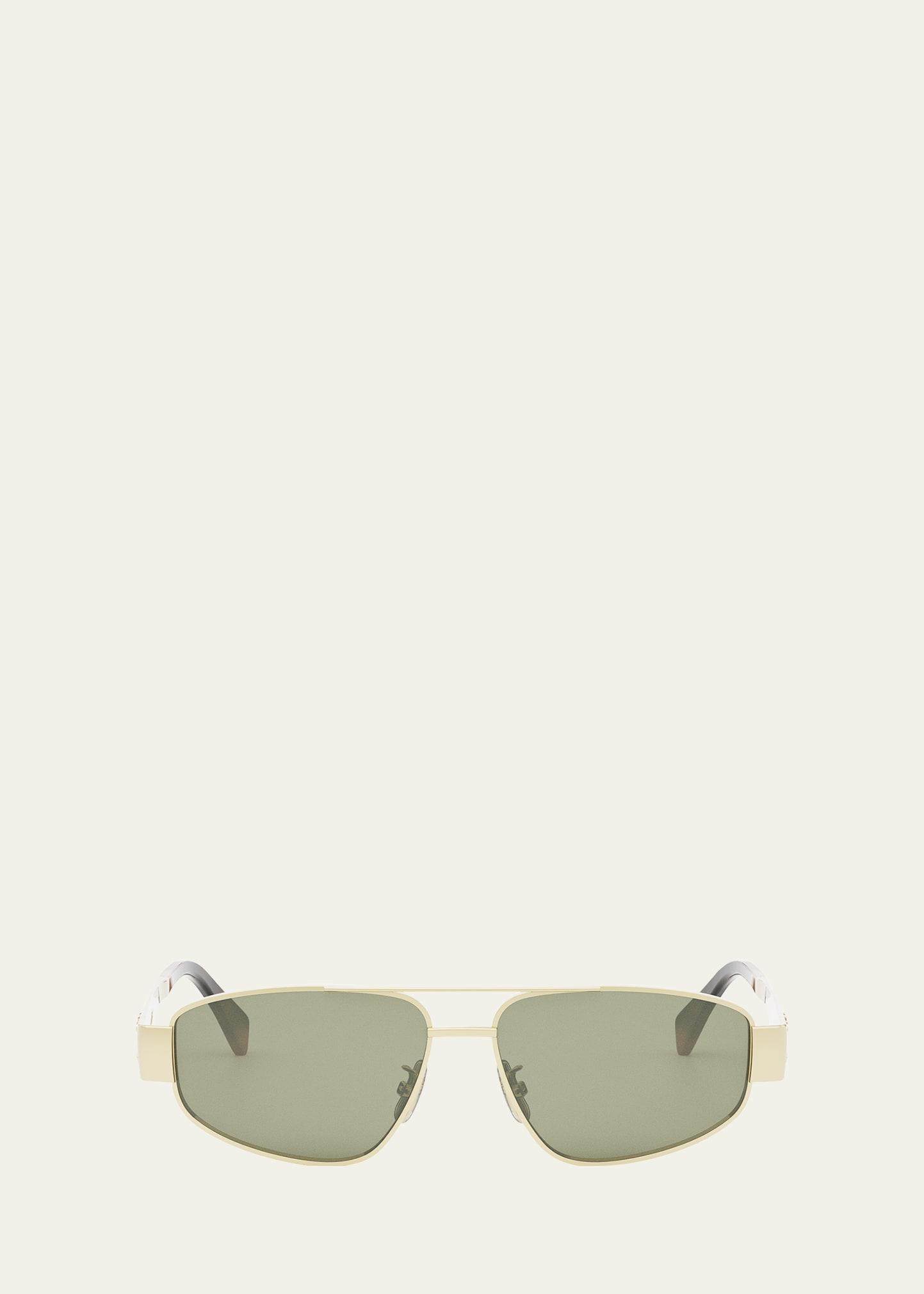 triomphe metal aviator sunglasses