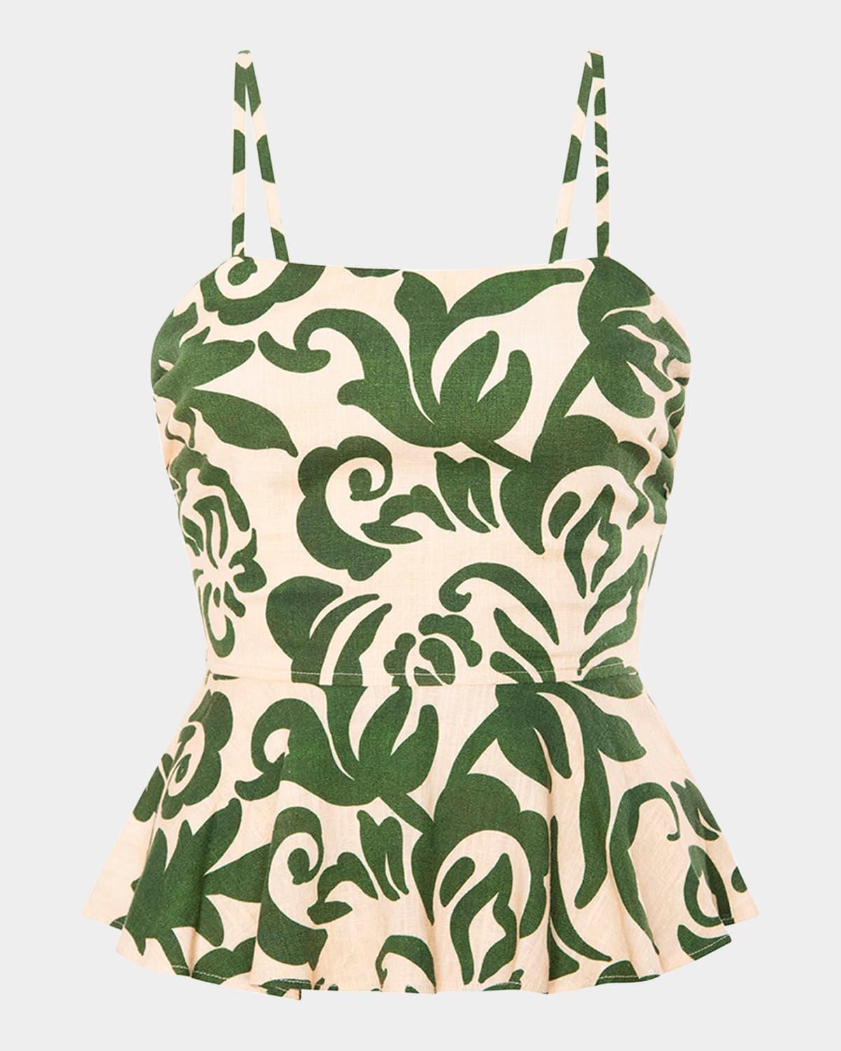 trista peplum-hem top