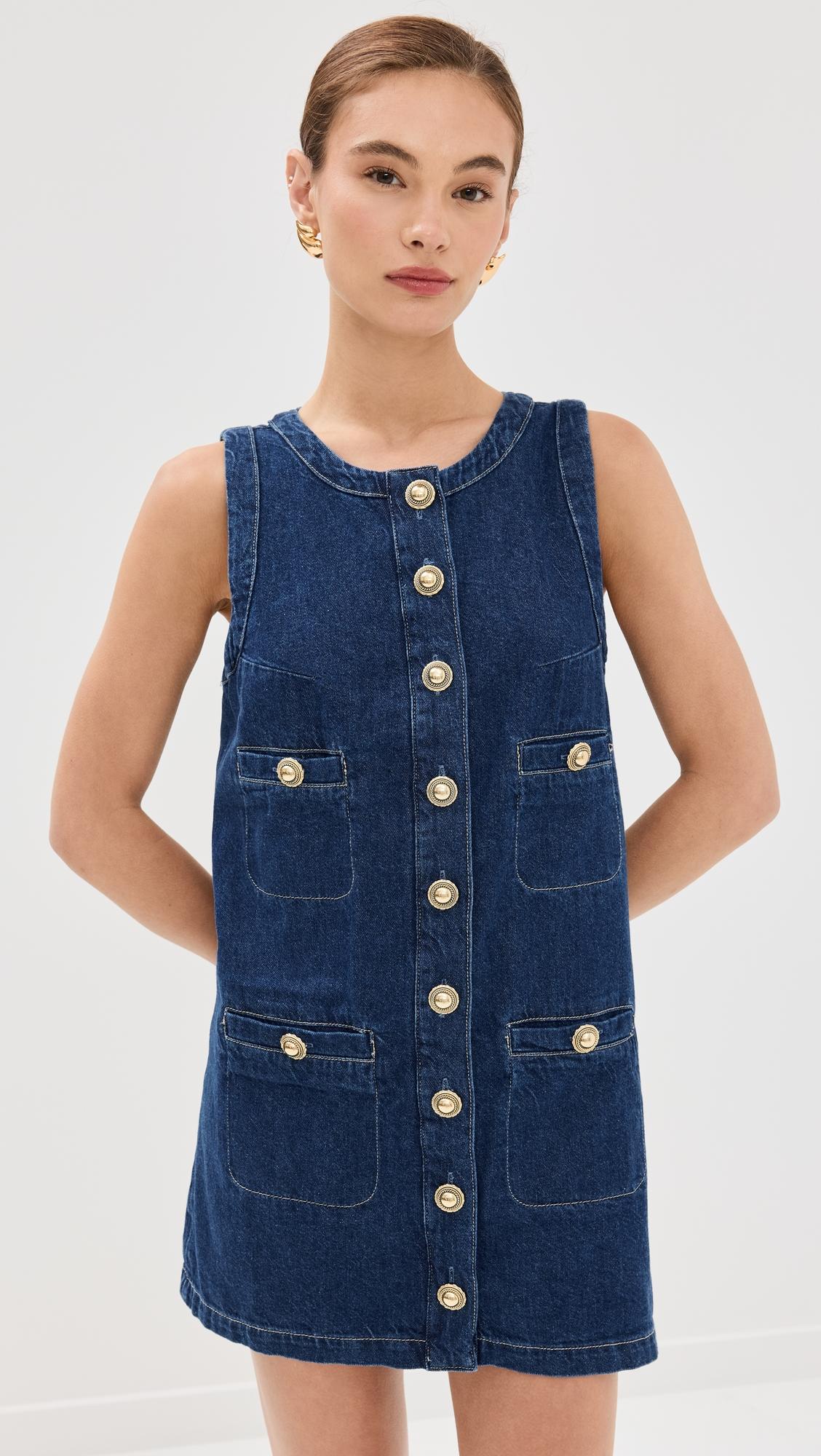 tropez denim mini dress