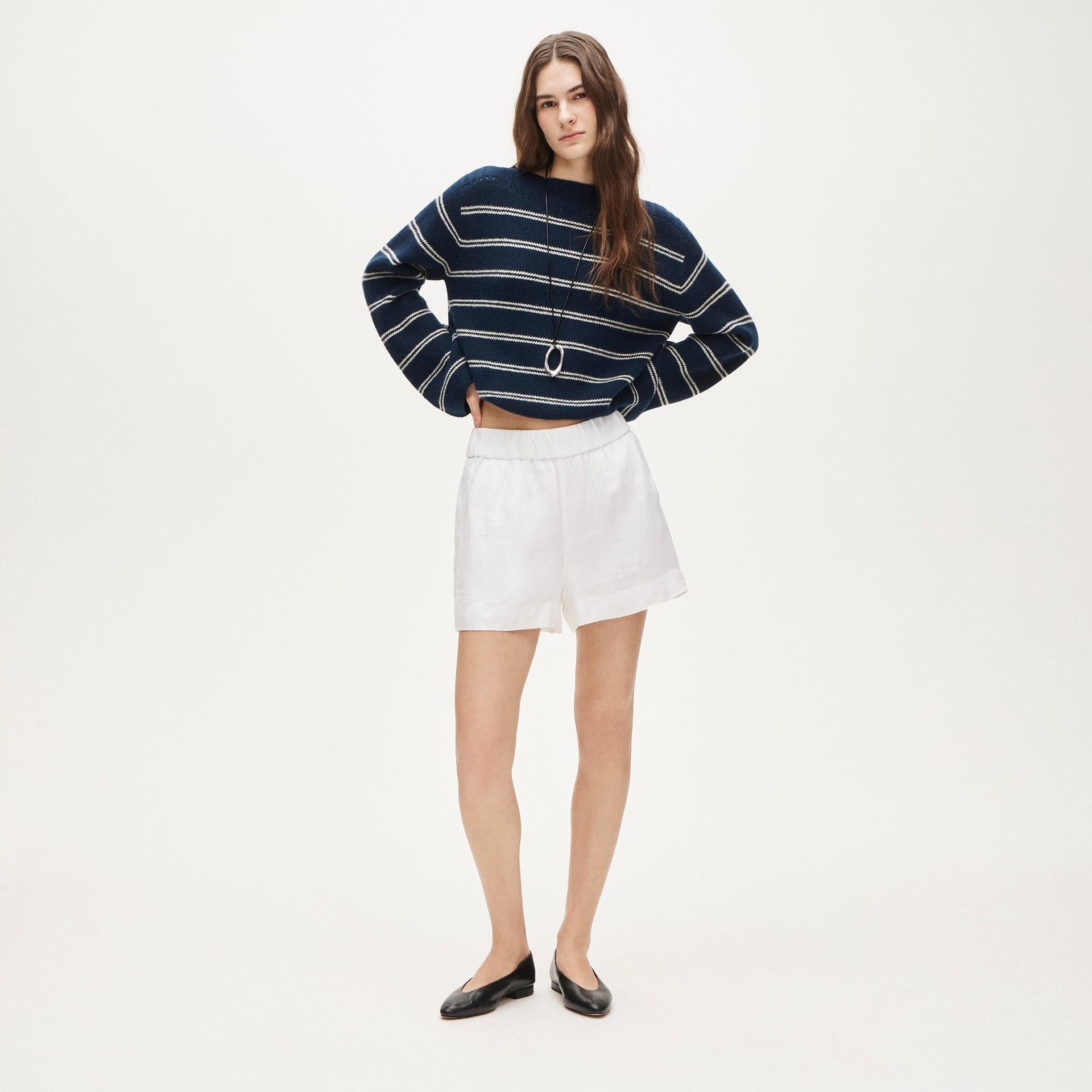 tropez short in linen floral