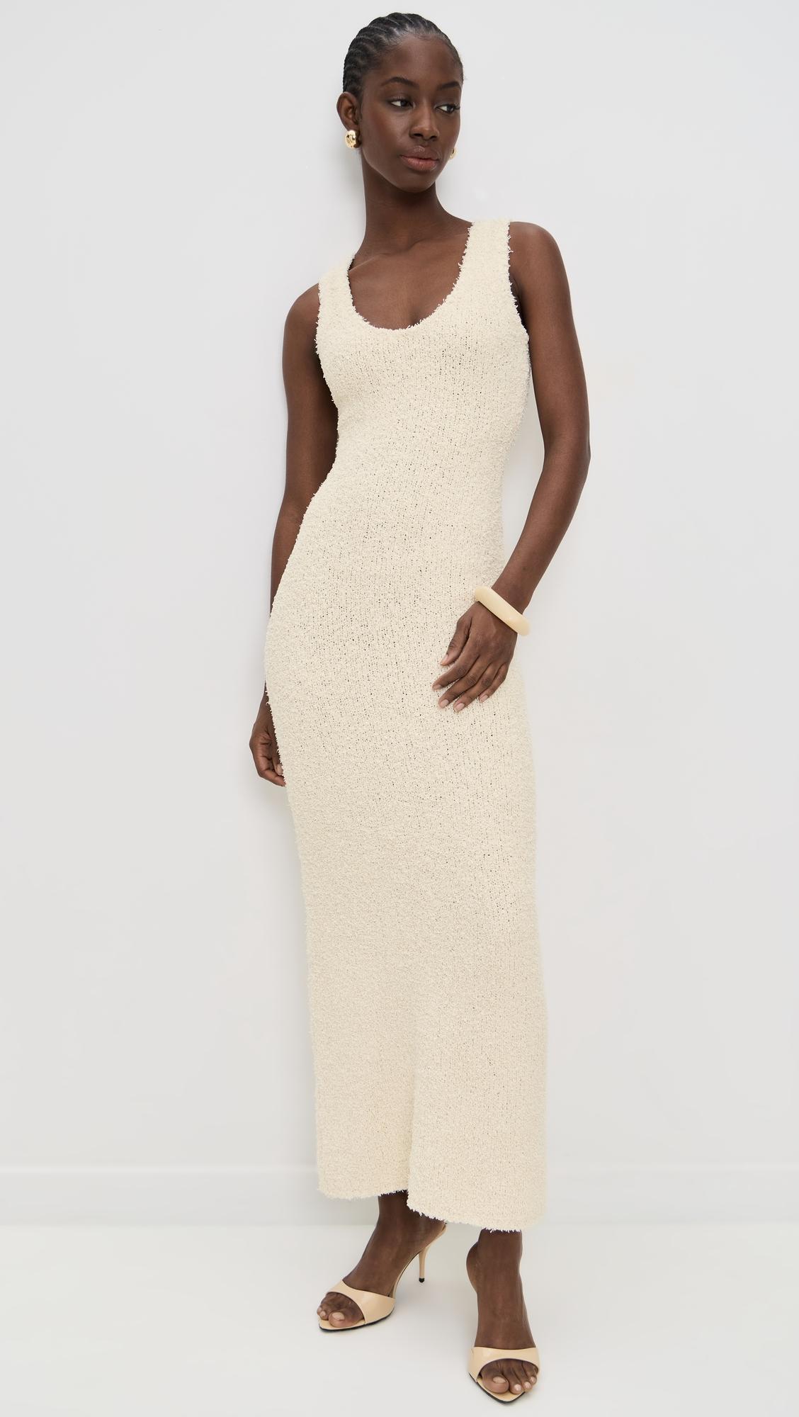 tropicana scoop neck maxi dress