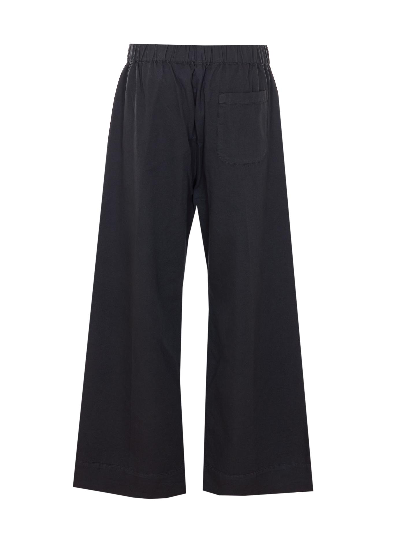 true avenue trousers black cotton - women