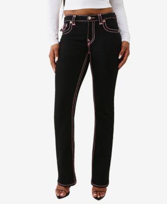 true religion plus size becca mid rise bootcut super t flap jeans