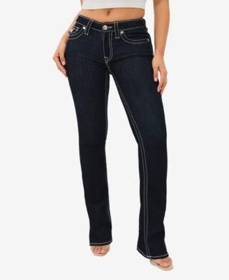 true religion womens becca big t flap bootcut jeans