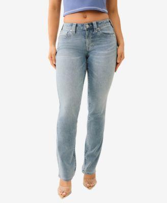 true religion womens billie mid rise straight leg jeans