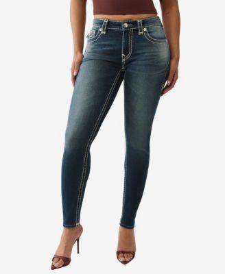 true religion womens jennie skinny flap super t jeans