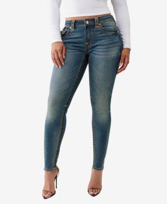 true religion womens jennie skinny super t flap jeans