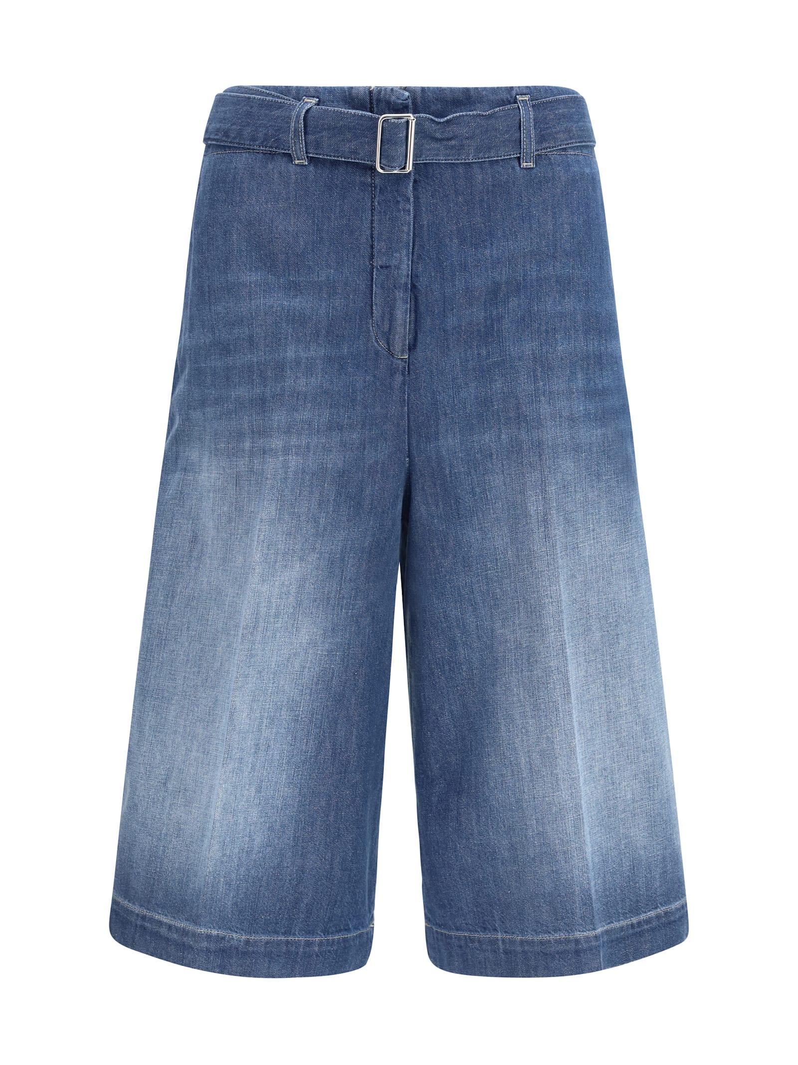 true royal cotton shorts with a belt