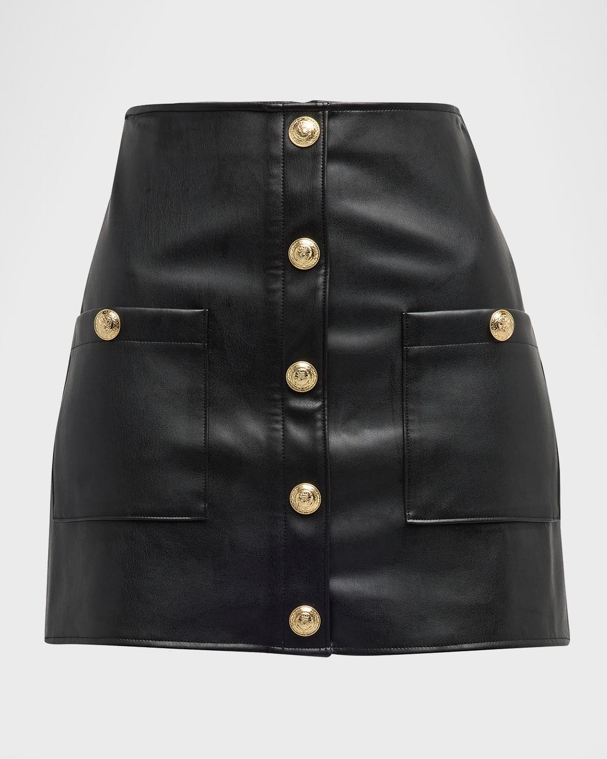 truman faux leather mini skirt