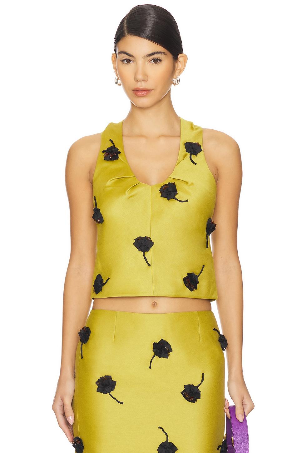 tucked halter neck top