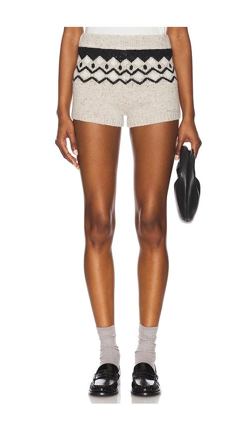 tularosa adley fair isle shorts in grey.