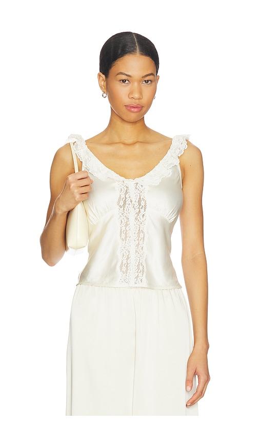 tularosa alice top in ivory.