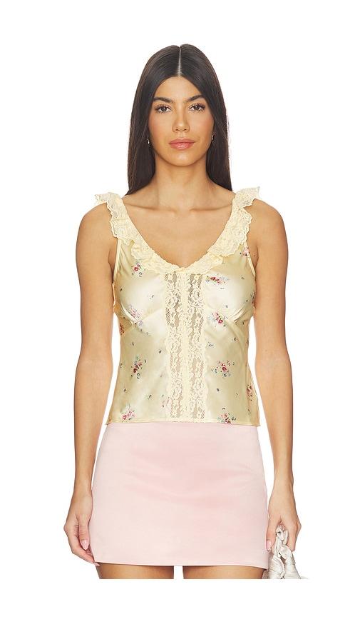 tularosa alice top in lemon.