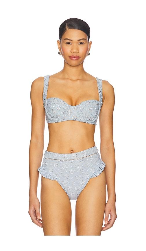tularosa aluka top in baby blue.