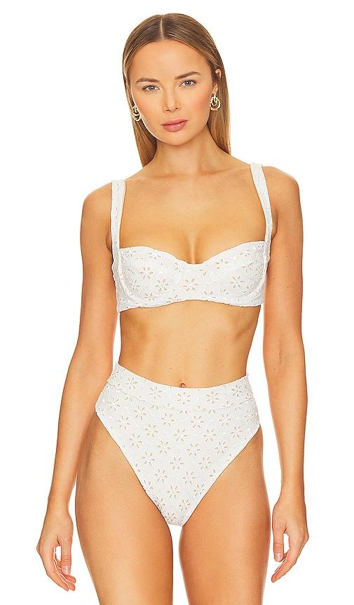 tularosa aluka top in white.