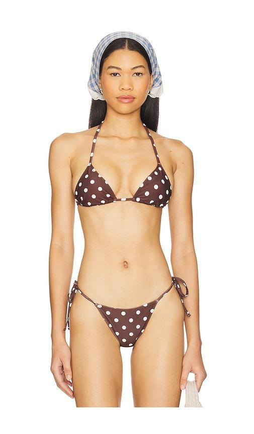 tularosa brigitte top in chocolate.
