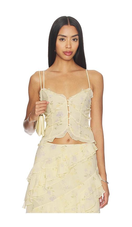 tularosa cecilia top in lemon.