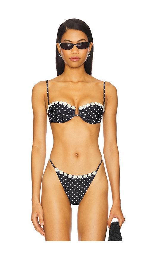 tularosa charmaine top in black.