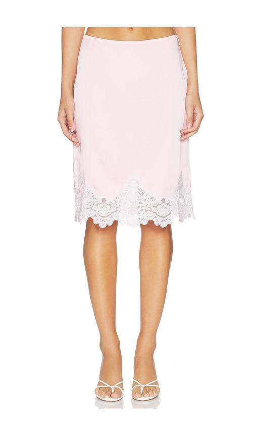 tularosa claire skirt in rose.